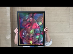 DGZ Naruto Messi Ronaldo Sport 3d Flip Motion Lenticulaire Anime Posters 40*60cm