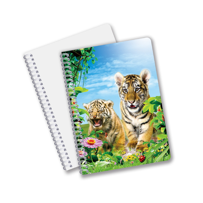 Fabriek Custom B5 A5 A6 3d Printing Lenticulaire Notebook Cute Spiral Student Notebook