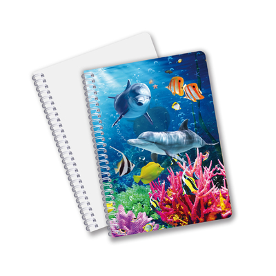 Goede kwaliteit Gepersonaliseerd 3D lensachtig PET-materiaal Promotie Geschenk Spiraal 3D-printen Notebook