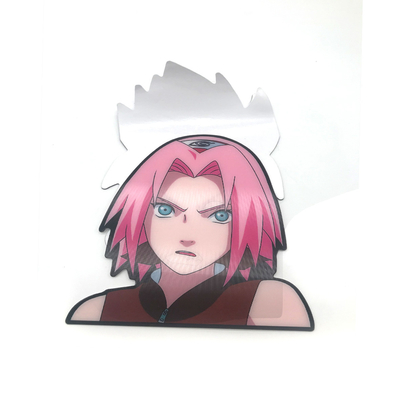 Waterdichte aangepaste stickers wisselende flips Motion Sticker Lenticulaire 3D anime sticker voor auto laptop bagage decoratie