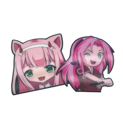 Hologram 3d Lenticulaire Muur Auto Sticker Custom Cute 3d Anime Motion Stickers Met Logo Waterdicht Wallpaper Sticker