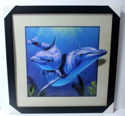 40 X 40 cm 3D Lenticulaire Flip Picture Groothandel /Aangepaste Lenticulaire Druk 3D Poster 3D Lenticulaire Foto met Dier