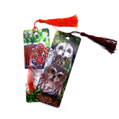 Aanpasbaar 3D Lenticulair Bookmark met Holografisch 3D-beeld voor verbeterde zichtbaarheid op beurzen