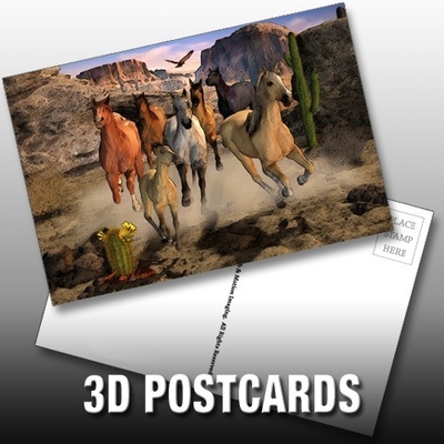 Onderhandelingsstatus gelezen mislukt 3D Lenticulaire Postkaarten voor de markt