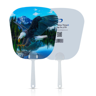 Gepersonaliseerde Lenticulaire 3D Animatie Korea KPOP Idol Flip 3d Hand Fan Transparante Stoffen Hand Fan Voor Geschenken Set