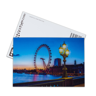 Rollercoaster Parken Lenticulaire 3D-bewegingskaarten Souvenir cadeaubonnen 3D-bewegingen