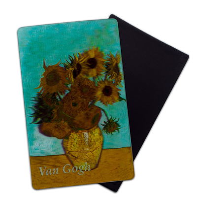 Van Gogh'S Zonnebloem 3D Magneten Voor Museum Kunstgalerij aangepaste koelkastmagneet