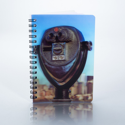 warm verkoop maatwerk ontwerp A4 A5 3d lenticulaire spiraal oefening dagboek notitieboek met 3d hoes voor studenten