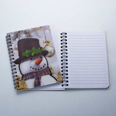 Groothandel aanpassen Verkoopbare producten Goedkoop 3D Lenticulair Hardcover Sprial Bindend Dieren Notepad Notebook