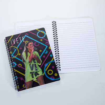 A4 / A5 / A6 maat 3D PP/PET lenzige drukhoes Sprial bindpapier oefenboek