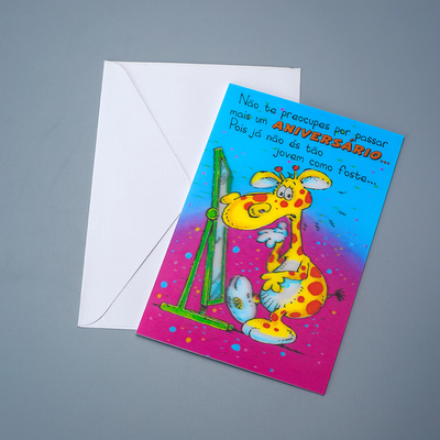 Custom hoge kwaliteit kleurrijke groetekaart reliëf gouden folie stempel dank u kaart voor cadeautjes