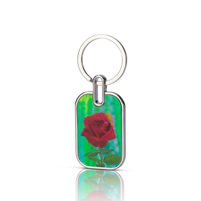 China Acrylische sleutelhanger met UV geprint Anime Charms Plastic materiaal met roestvrij staal type