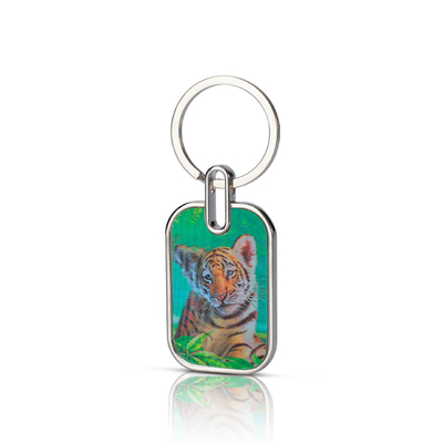 China Acrylische sleutelhanger met UV geprint Anime Charms Plastic materiaal met roestvrij staal type