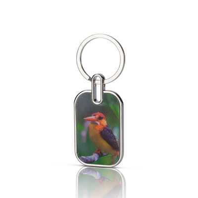 Op maat gedrukte epoxy charms helder acryl transparante holografische sleutelhanger cartoon acryl sleutelhanger met anime