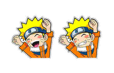 Motion Laptop 3D Sticker Anime Waterdicht Dekal Anime Motion Stickers voor Koffer Koets Koelkast