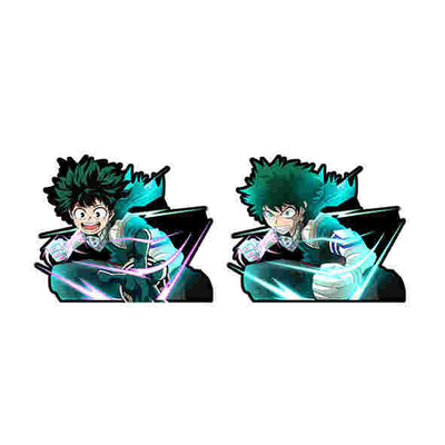 Cartoon Lenticulaire Waterdichte Decals Flip Veranderende Stickers Anime 3D Motion Sticker voor auto