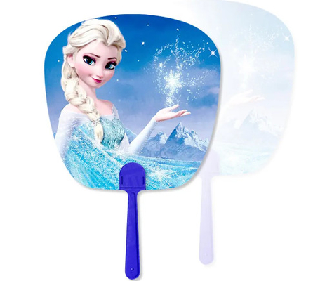 Custom Plastic 3D Lenticulaire Picture Printing PET Flip Advertentie Fan PP Fan Printing 3D Hand Fan Bedrijfscadeau