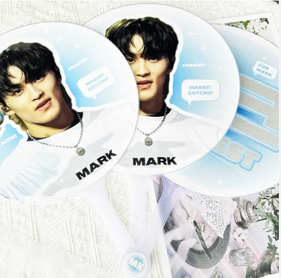 Japanse Koreaanse Idol Groep DIY Fan Concert Productie Plastic Love King Omringende sterren Design Fan