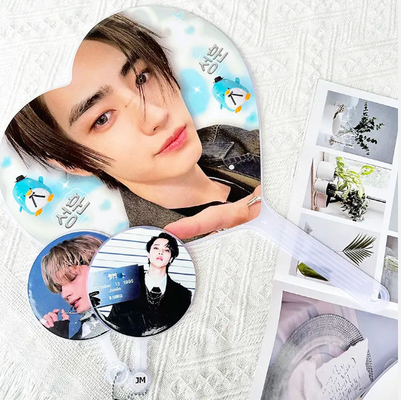 Japanse Koreaanse Idol Groep DIY Fan Concert Productie Plastic Love King Omringende sterren Design Fan