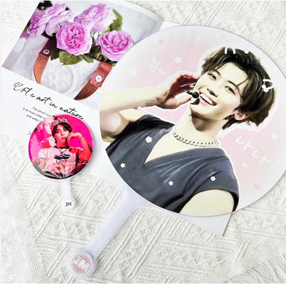 Japanse Koreaanse Idol Groep DIY Fan Concert Productie Plastic Love King Omringende sterren Design Fan