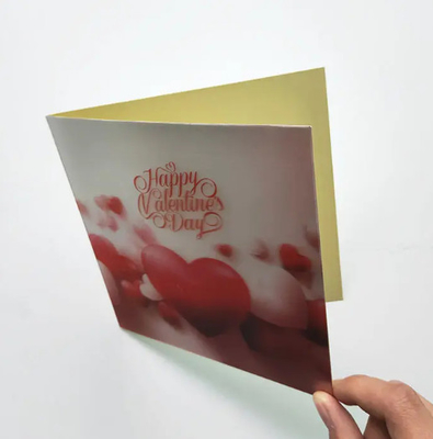 Warm verkoop Custom Lenticulaire 3D gedrukte groetekaartjes van uitnodiging