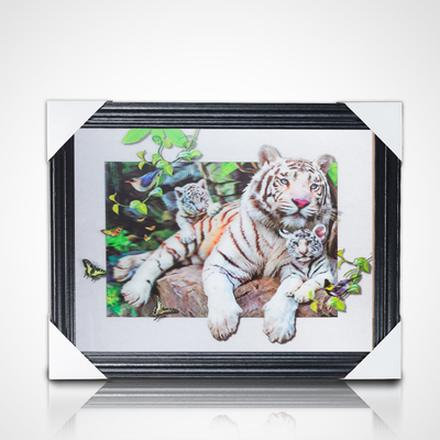 Op maat gedrukt 3D Dragon Ball Movie Poster Flip 3D Animatie 3D Picture met Black Frame Geïntegreerd Art Theme