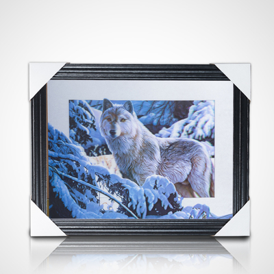 Op maat gedrukt 3D Dragon Ball Movie Poster Flip 3D Animatie 3D Picture met Black Frame Geïntegreerd Art Theme
