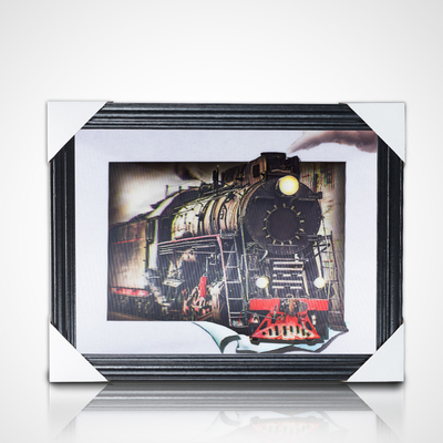 Op maat gedrukt 3D Dragon Ball Movie Poster Flip 3D Animatie 3D Picture met Black Frame Geïntegreerd Art Theme