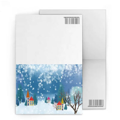 Persoonlijke lenticulaire 3D-groetekaartjes voor kerstviering