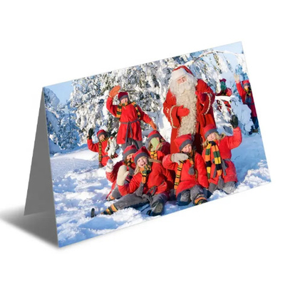 Persoonlijke lenticulaire 3D-groetekaartjes voor kerstviering