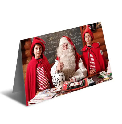 Persoonlijke lenticulaire 3D-groetekaartjes voor kerstviering