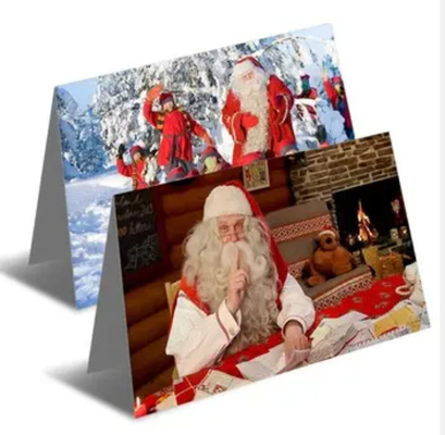 Verjaardag Kerst 3d Groetekaart Met Envelop Lenticulaire Postkaart