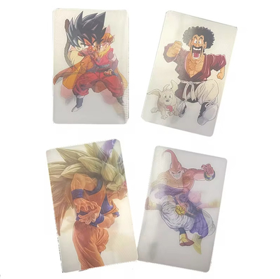 Gepersonaliseerde 2 afbeeldingen Flip Funny Lenticulaire 3D Picture Business Card Lenticulaire 3D Card