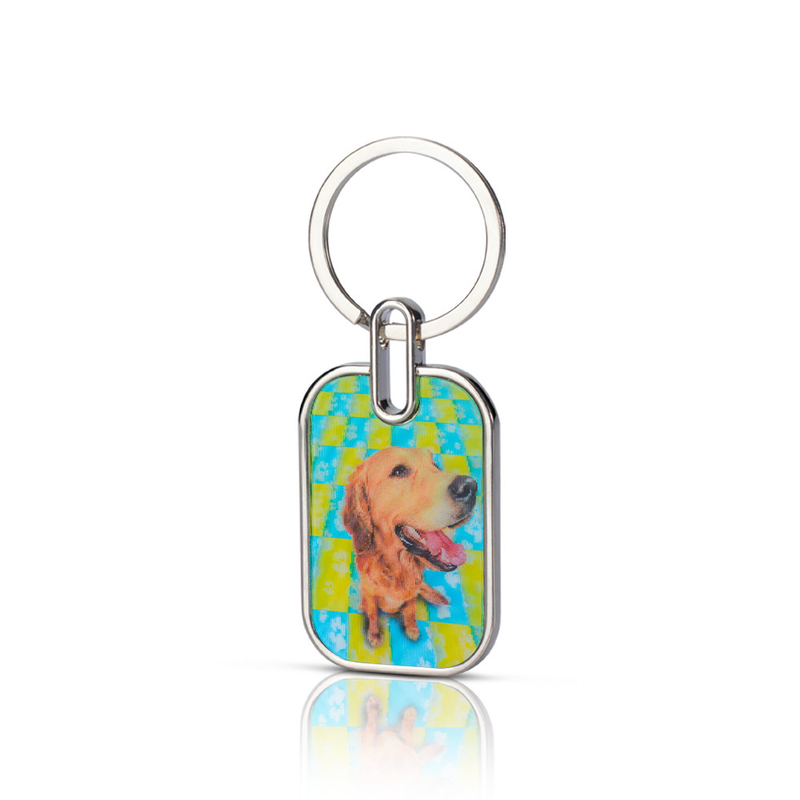 Custom Design Je eigen Glitter Acrylische Sleutelhanger Anime Leuke Acrylische Charme met Make Own Design Printing
