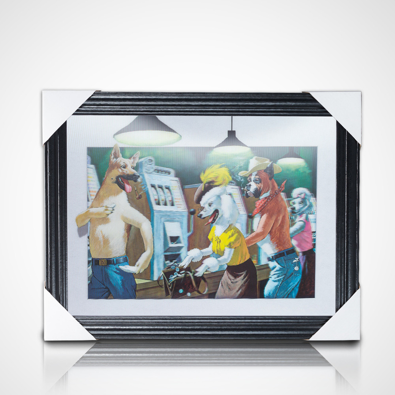 Op maat gedrukt 3D Dragon Ball Movie Poster Flip 3D Animatie 3D Picture met Black Frame Geïntegreerd Art Theme