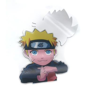 Waterdichte aangepaste stickers wisselende flips Motion Sticker Lenticulaire 3D anime sticker voor auto laptop bagage decoratie