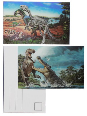Kinderen cadeautjes Dinosaurus kaart 3d animatie foto 3d ansichtkaart bewegende kaarten