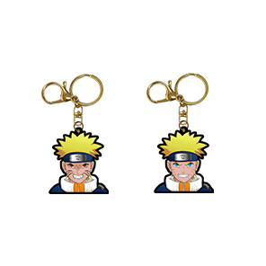 China Acrylische sleutelhanger met UV geprint Anime Charms Plastic materiaal met roestvrij staal type