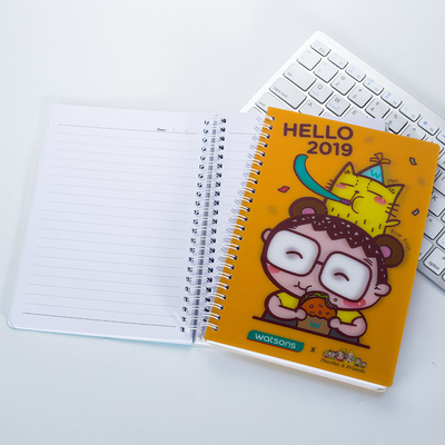 Groothandel aanpassen Verkoopbare producten Goedkoop 3D Lenticulair Hardcover Sprial Bindend Dieren Notepad Notebook