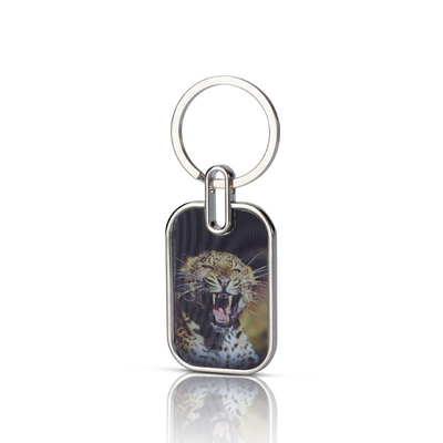 Op maat gedrukte epoxy charms helder acryl transparante holografische sleutelhanger cartoon acryl sleutelhanger met anime