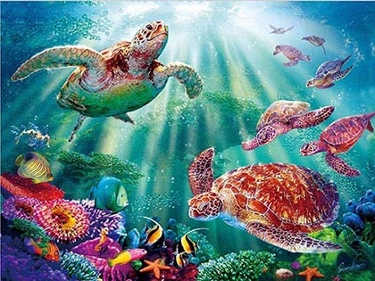 Sealifes Dolfijn Schildpad Haai Lenticulaire 3D Motion Card Souvenir Gift Card