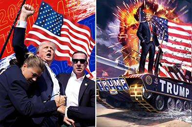 Gepersonaliseerd President Image 3d Lenticulaire Print 3D Flip Effect Poster